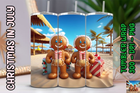 3D Gingerbread Men Tumbler 10: A Festive and Functional Addition to Your Drinkware