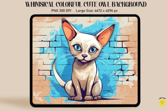 3D Graffiti Cartoon Tonkinese Cat: A Versatile Design for Creative Projects