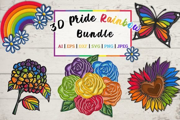3D Pride Rainbow Bundle: A Versatile Tool for Creative Expression