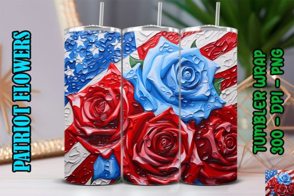 3D Red Roses Flower Tumbler 7 Digital Design Guide