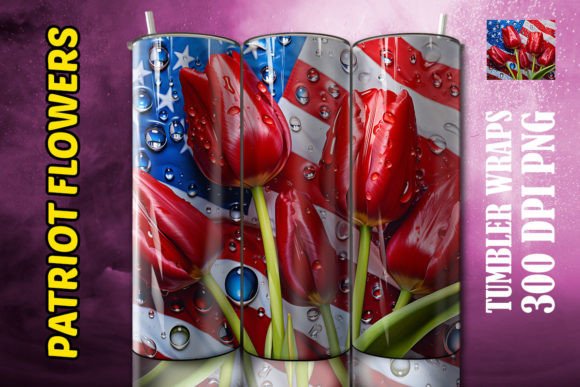 Elevating Sublimation Portfolios with the 3D Red Tulips Flower Tumbler 3 Design