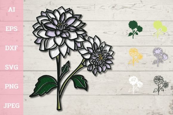 Embrace New Beginnings with 3D Layered Dahlia Flowers