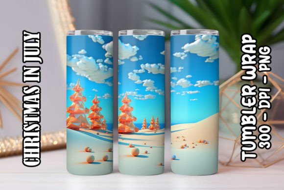 Enhance Your Holiday Decor with the 3D Christmas Trees Tumbler 19