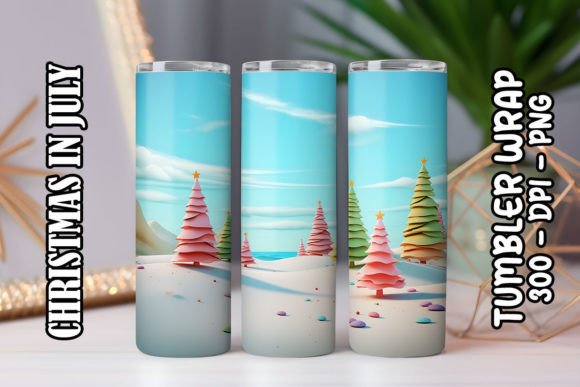 Enhance Your Holidays with 3D Christmas Trees Tumbler