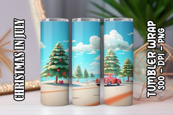 Enhance Your Projects with 3D Christmas Trees Tumbler 8