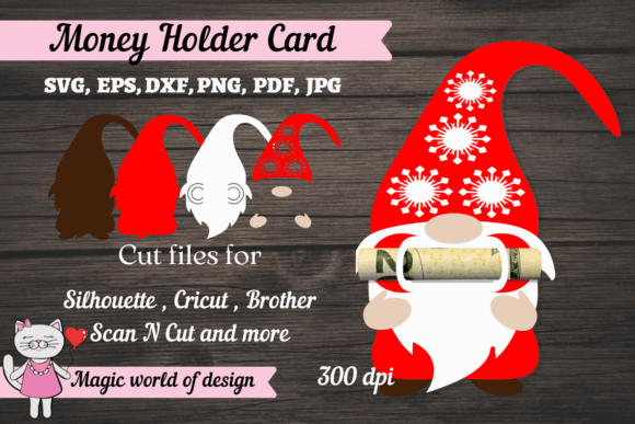 Explore the Versatile 3D Christmas Gnome Money Holder SVG