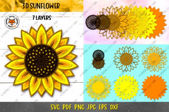 Exploring the Versatility of 3D Sunflower Mandala Paper Cut SVG
