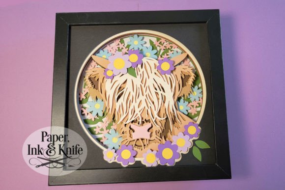 Highland Cow 3D Shadowbox: A Unique and Charming Craft Project