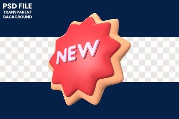 New Label 3D Illustration Icon: Enhancing Digital Reward Experiences