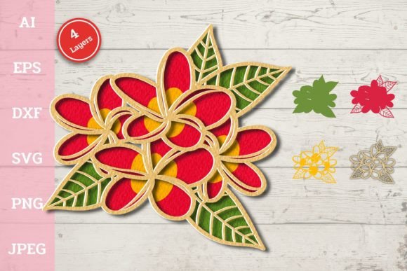 Welcoming and Hospitality: The Symbolic Charm of 3D Tropical Flower Frangipani